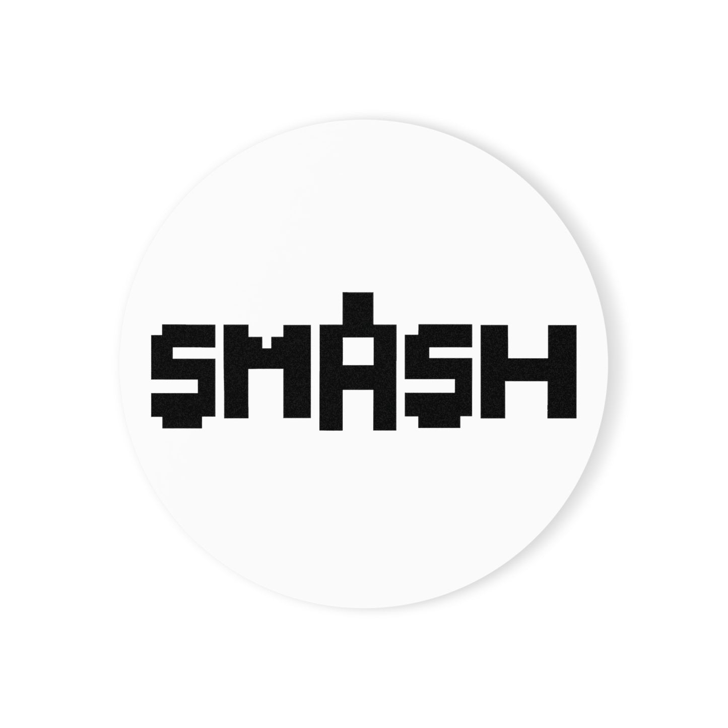 SMASH Logo 8-Bit - Cork Back Drink Coaster