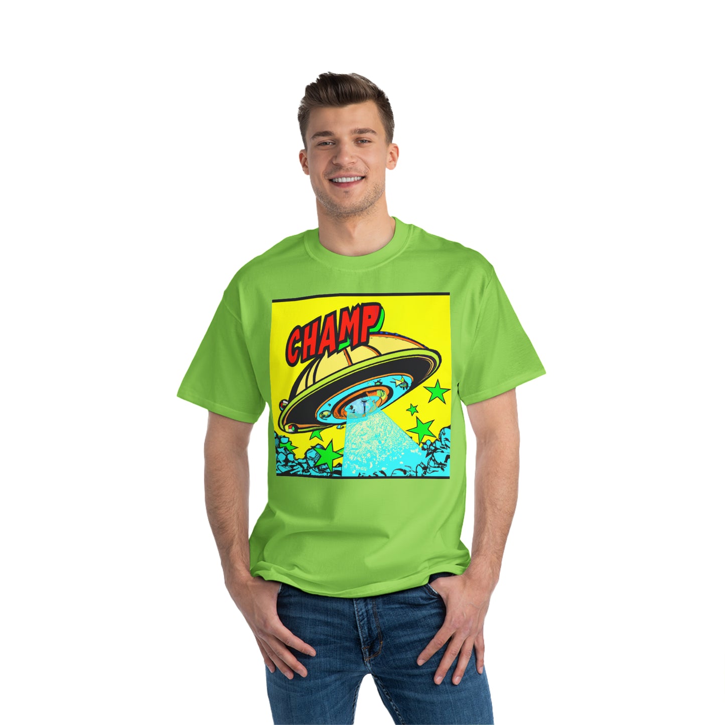 UFO CHAMP 7 - AI Art - Beefy-T® T-Shirt - (S - 6XL Sizes, Multiple Colors)