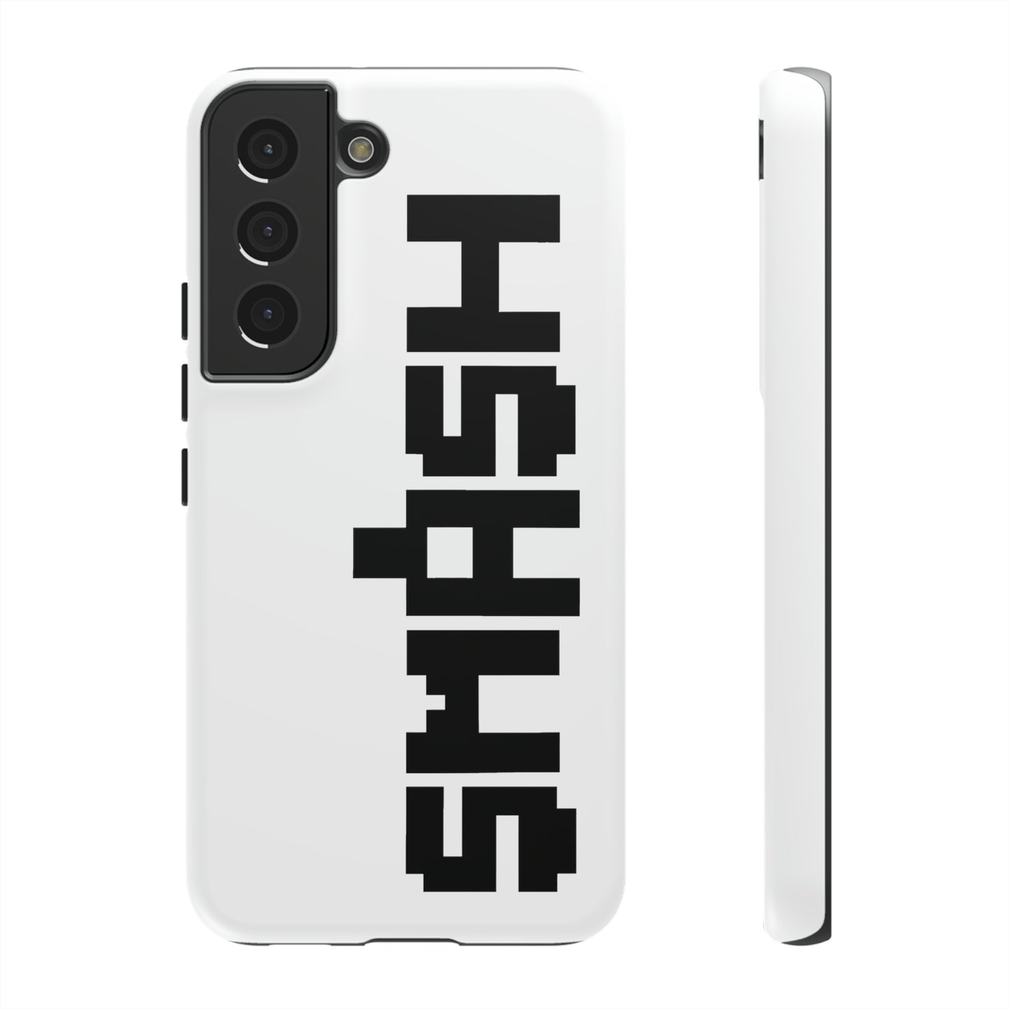 SMASH 8-Bit Logo Samsung Galaxy Phone Tough Cases (Versions S10-S21 Ultra, Plus, FE, E Available)