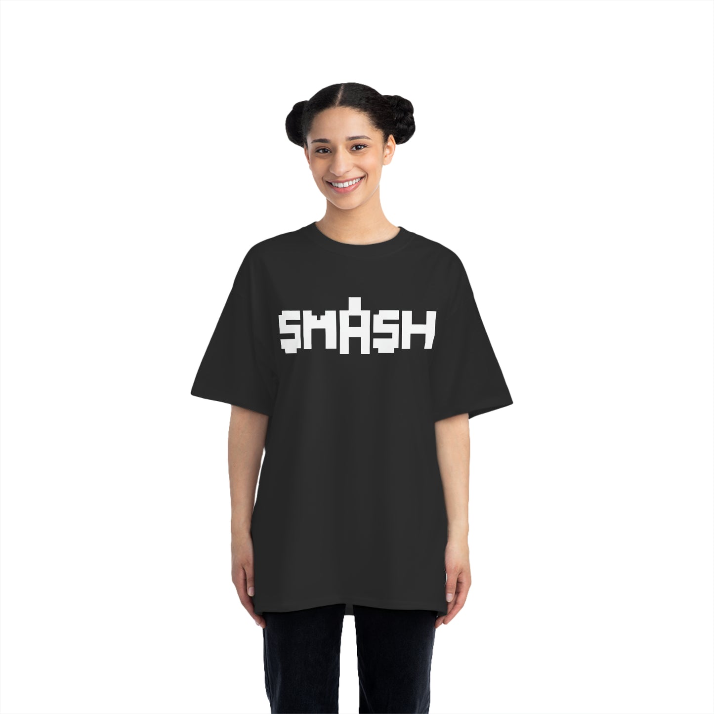 SMASH Logo 8-Bit - AI Art - Beefy-T®  Short-Sleeve T-Shirt (Sizes S-5XL)