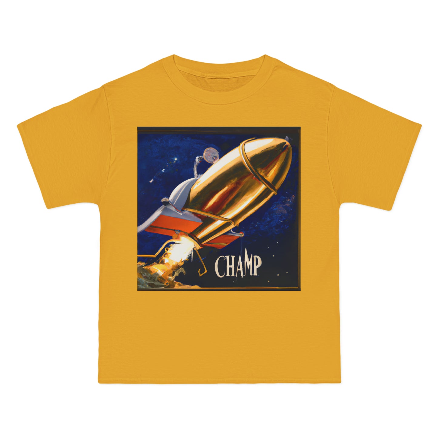 Steampunk Spaceship Champ 6 - AI Art - Beefy-T®  T-Shirt (Sizes S-6XL, Multiple Colors)