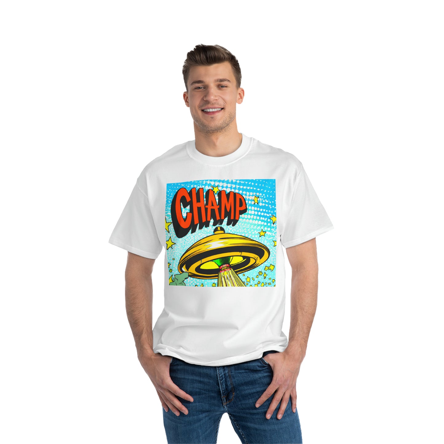 UFO CHAMP 10 - AI Art - Beefy-T® T-Shirt - (S - 6XL Sizes, Multiple Colors)