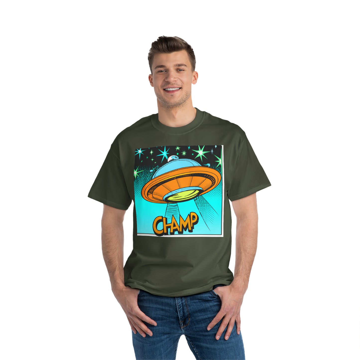 UFO Champ 2 - AI Art - Beefy-T® - (S - 6XL Sizes, Multiple Colors)