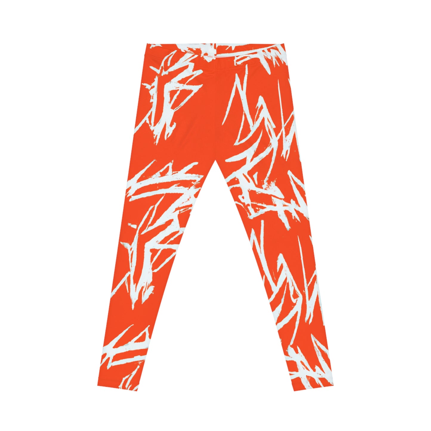 Pumpkin Scratches - AI Art - Women's Casual Leggings (AOP)