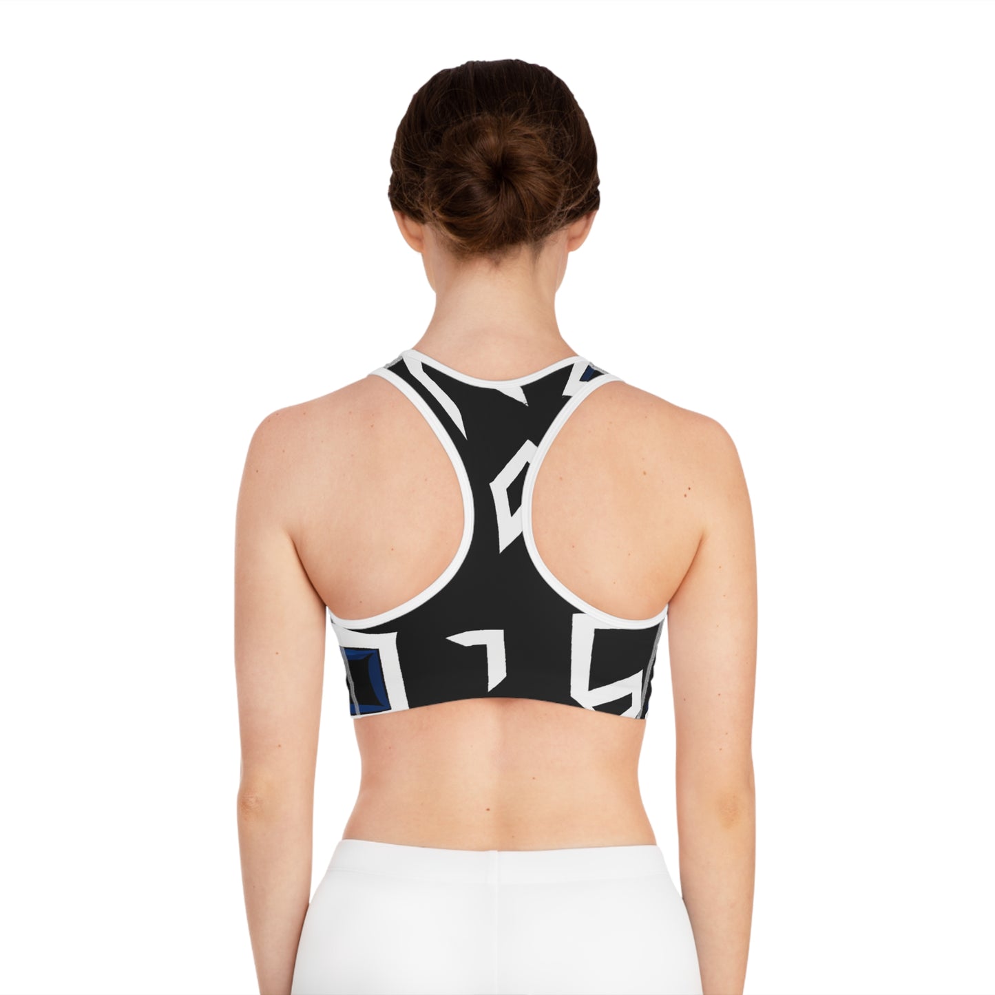 Black & White (Anime Style) - AI Art - Sports Bra (AOP)