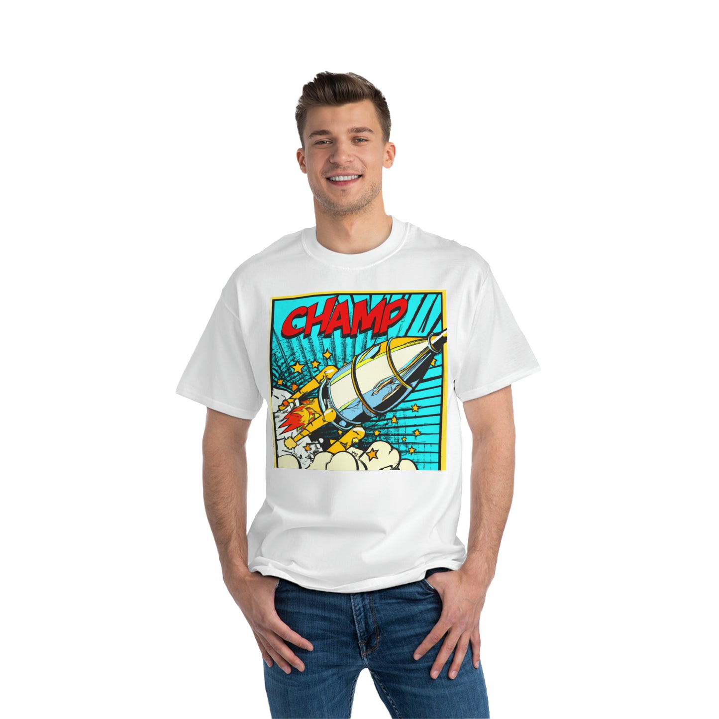 Spaceship Champ 4 - AI Art - Beefy-T®  Short-Sleeve T-Shirt