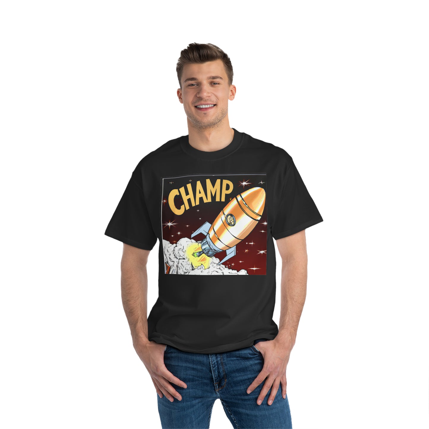 Spaceship Champ 8 - AI Art - Beefy-T®  Short-Sleeve T-Shirt