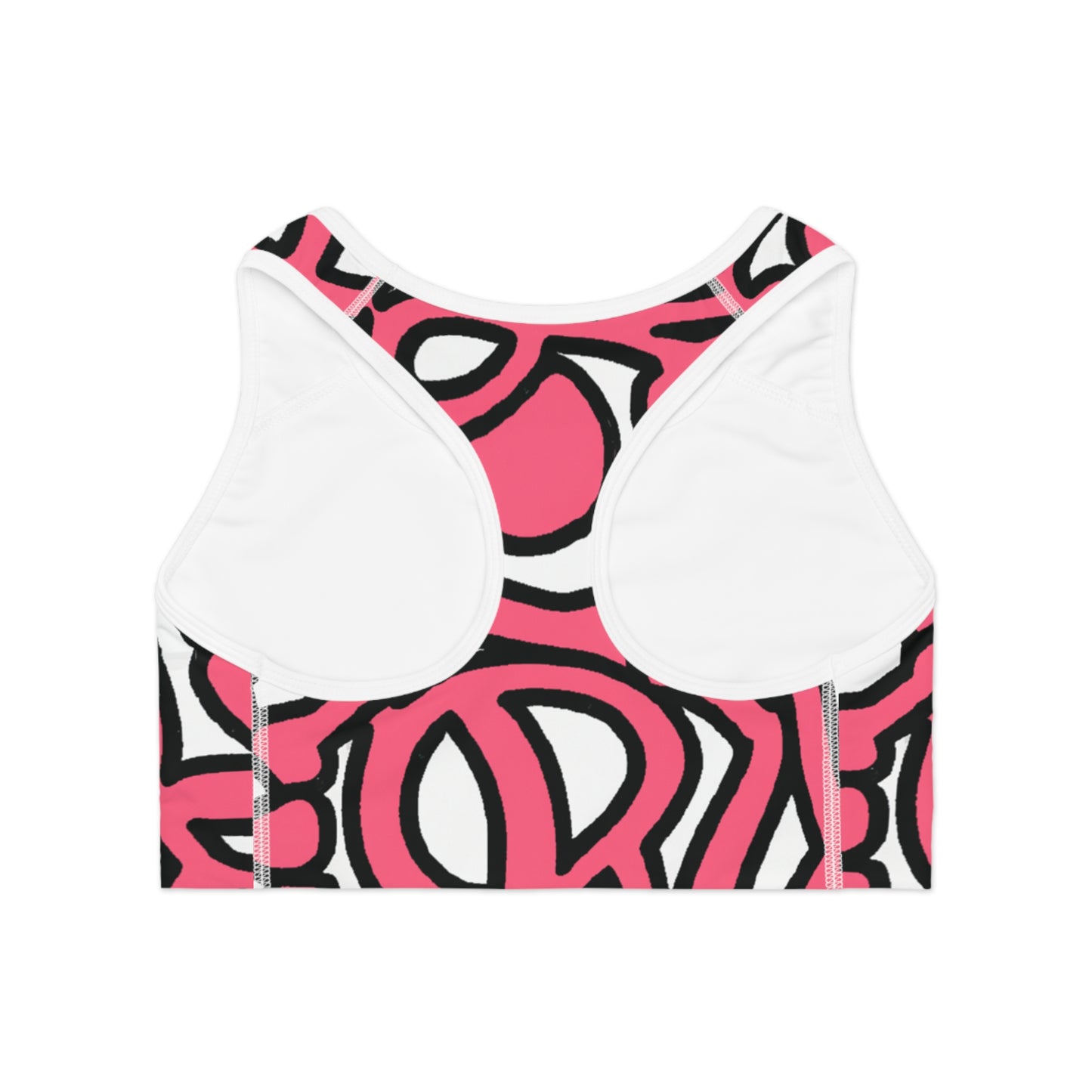 Pink Pretzels - AI Art - Sports Bra (AOP)