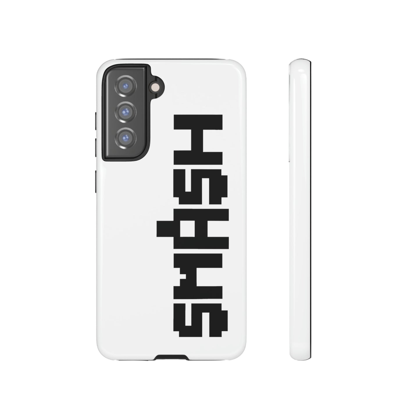 SMASH 8-Bit Logo Samsung Galaxy Phone Tough Cases (Versions S10-S21 Ultra, Plus, FE, E Available)