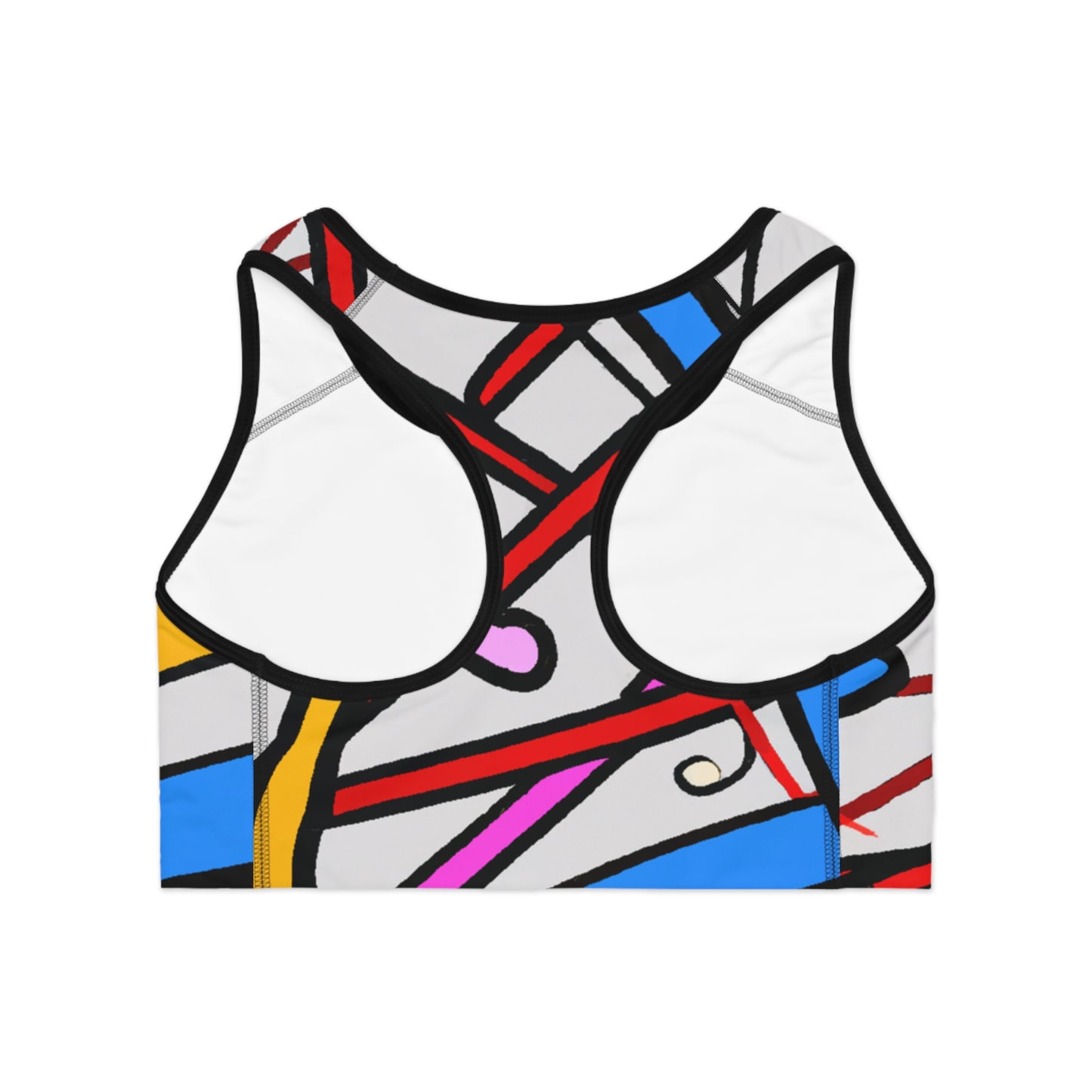 Cartoon Streamers - AI Art - Sports Bra (AOP)