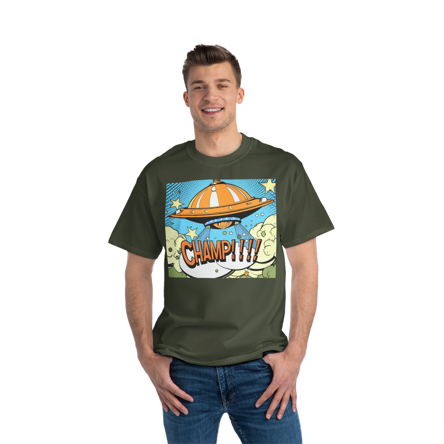 UFO CHAMP!!!! 9 - AI Art - Beefy-T® T-Shirt - (S - 6XL Sizes, Multiple Colors)