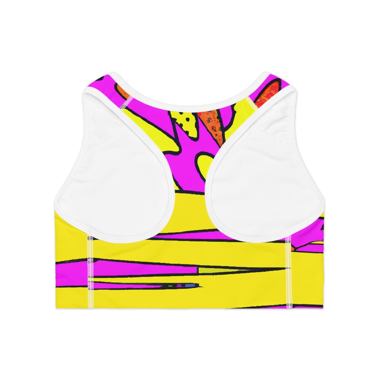 Pink Lemonade Thunder 2 - AI Art - Sports Bra (AOP) - Made in USA