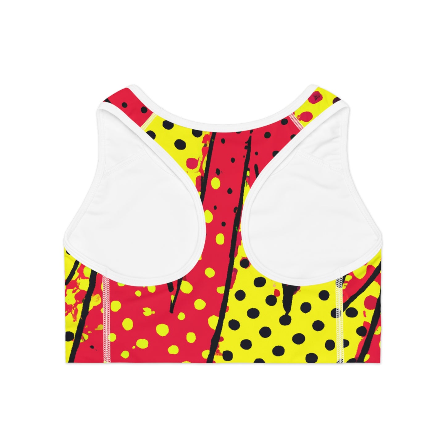 Mustard & Ketchup w/ Polka Dots - AI Art - Sports Bra (AOP)