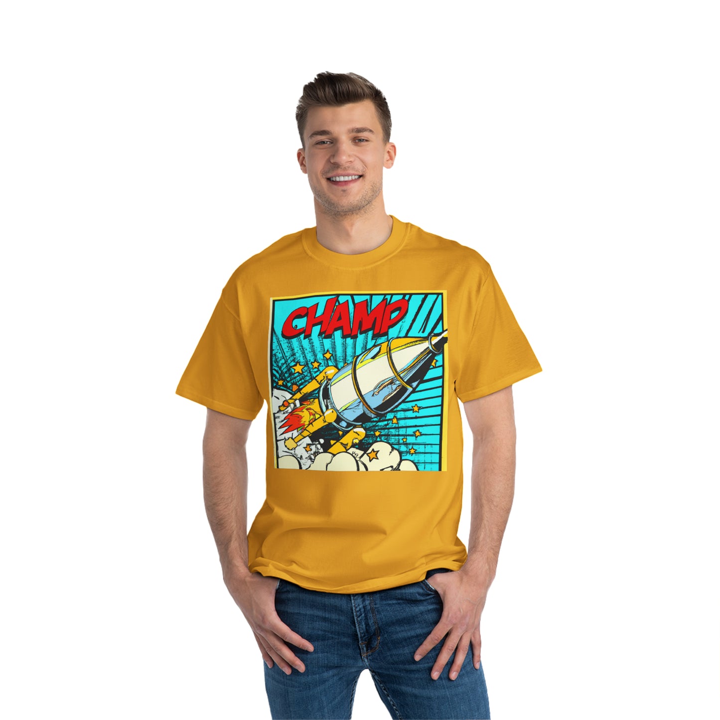 Spaceship Champ 4 - AI Art - Beefy-T®  Short-Sleeve T-Shirt