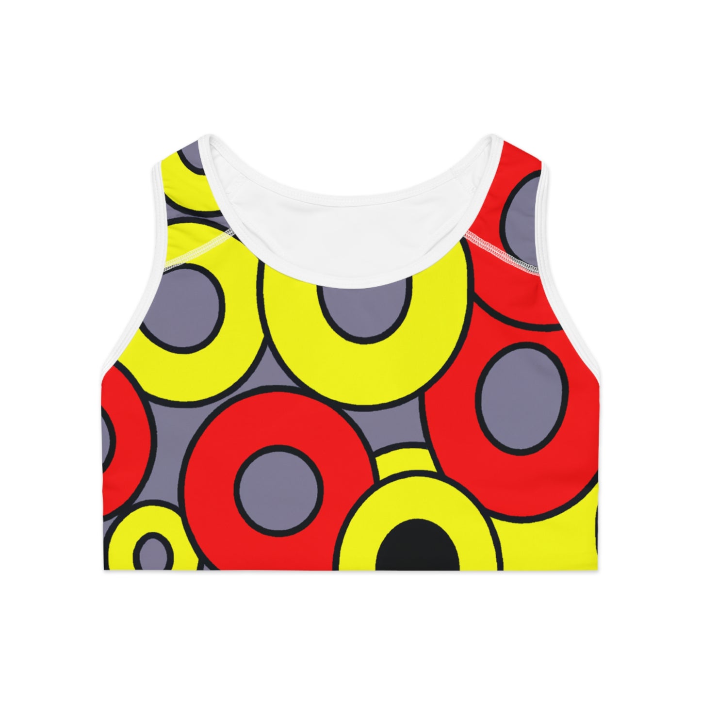 Lemon & Cherry Donuts - AI Art - Sports Bra (AOP)