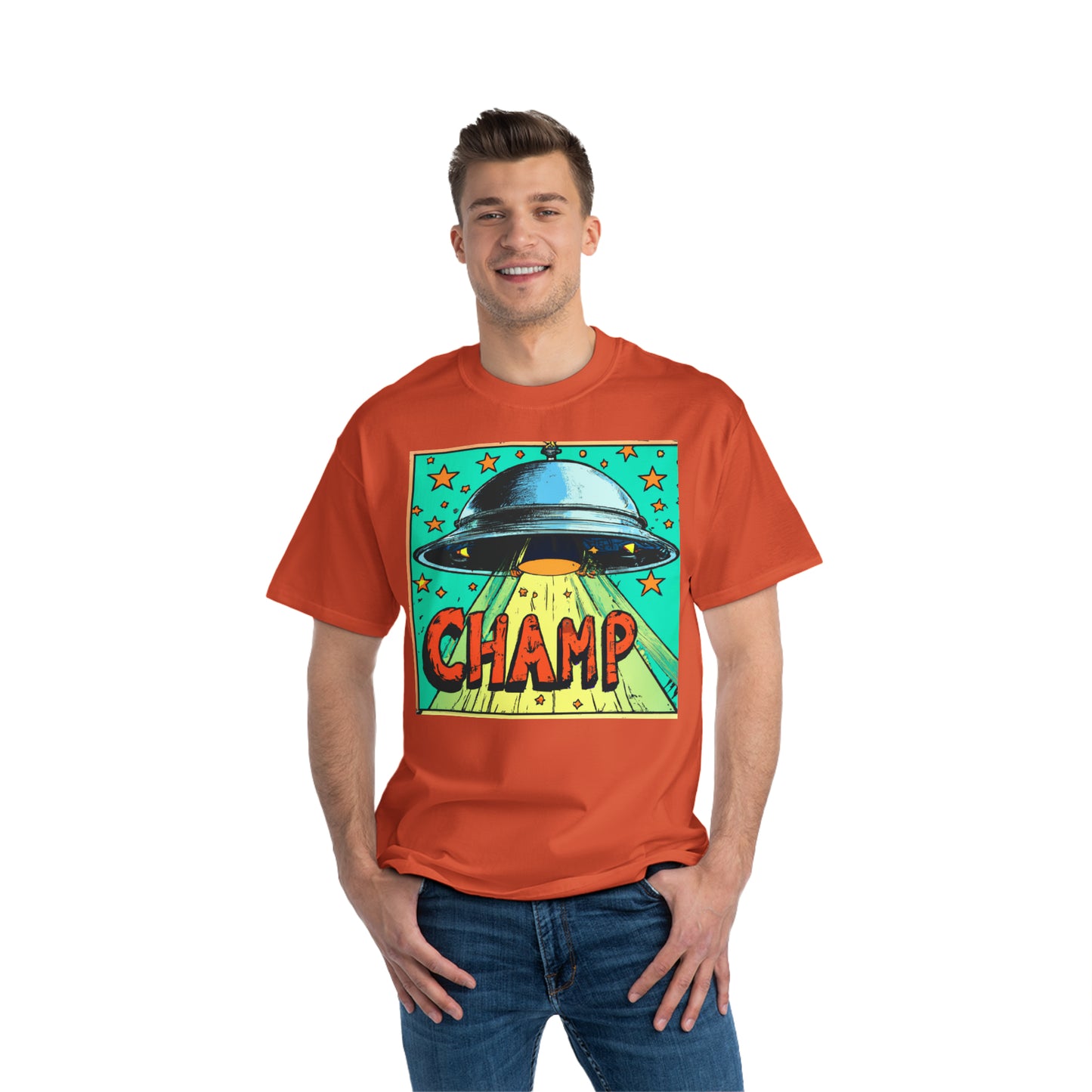 UFO Champ 1 - AI Art - Beefy-T®  Short-Sleeve T-Shirt