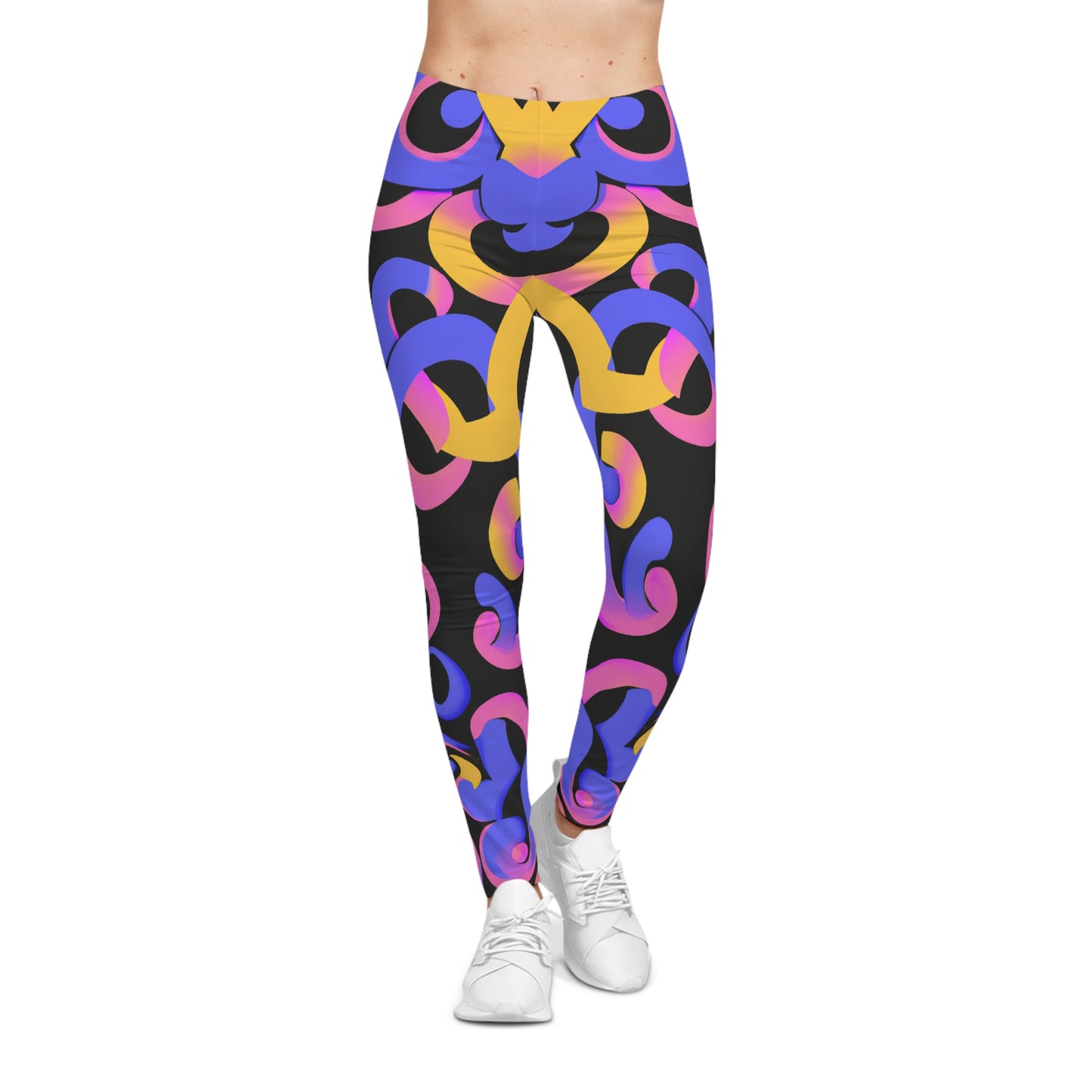 Psychedelic Octopus 1 - AI Art - Women's Casual Leggings (AOP)