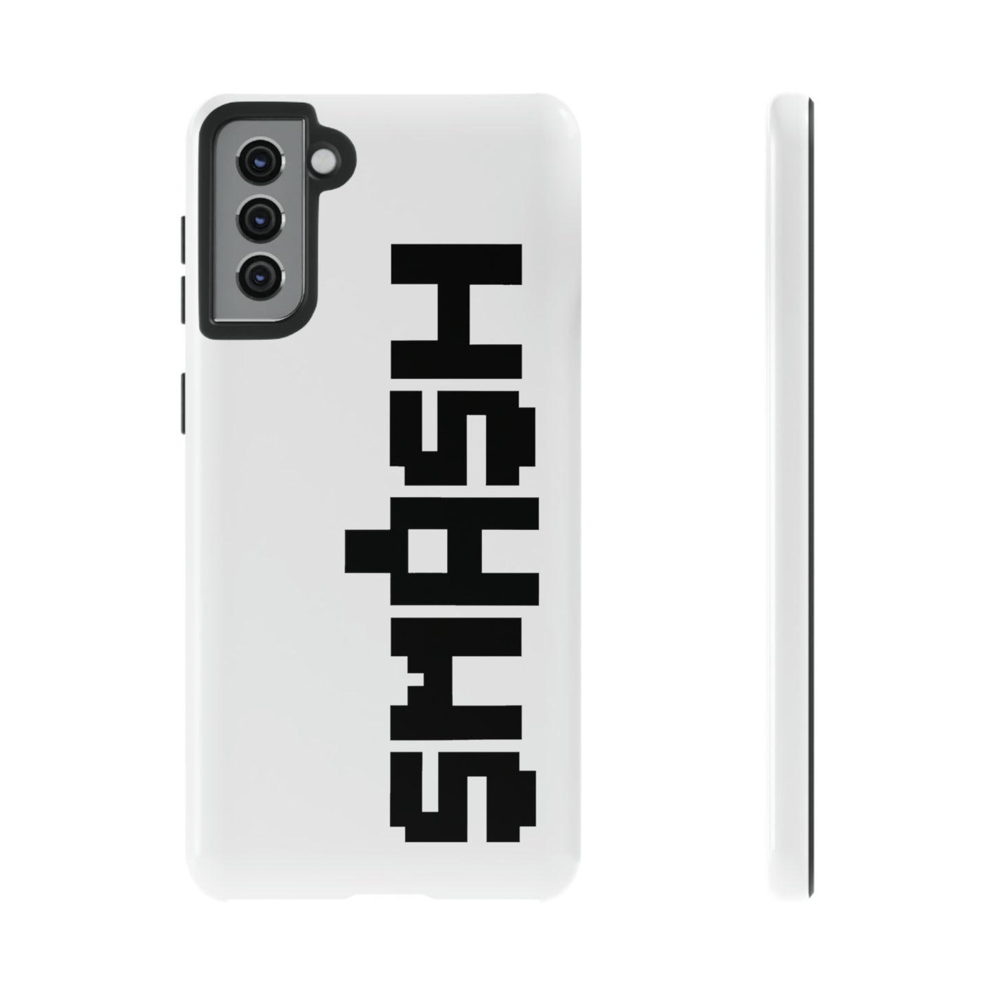 SMASH 8-Bit Logo Samsung Galaxy Phone Tough Cases (Versions S10-S21 Ultra, Plus, FE, E Available)