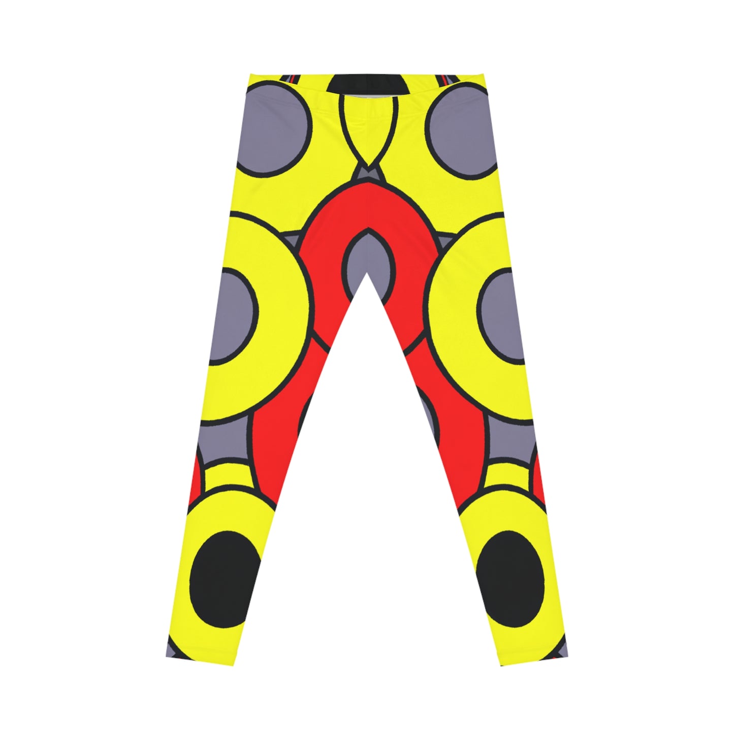 Lemon & Cherry Donuts - AI Art - Women's Casual Leggings (AOP)