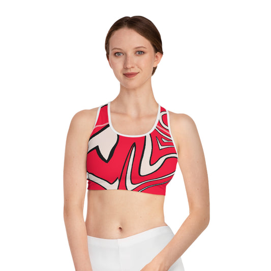 Hot Cinnamon & Sugar - AI Art - Sports Bra (AOP)