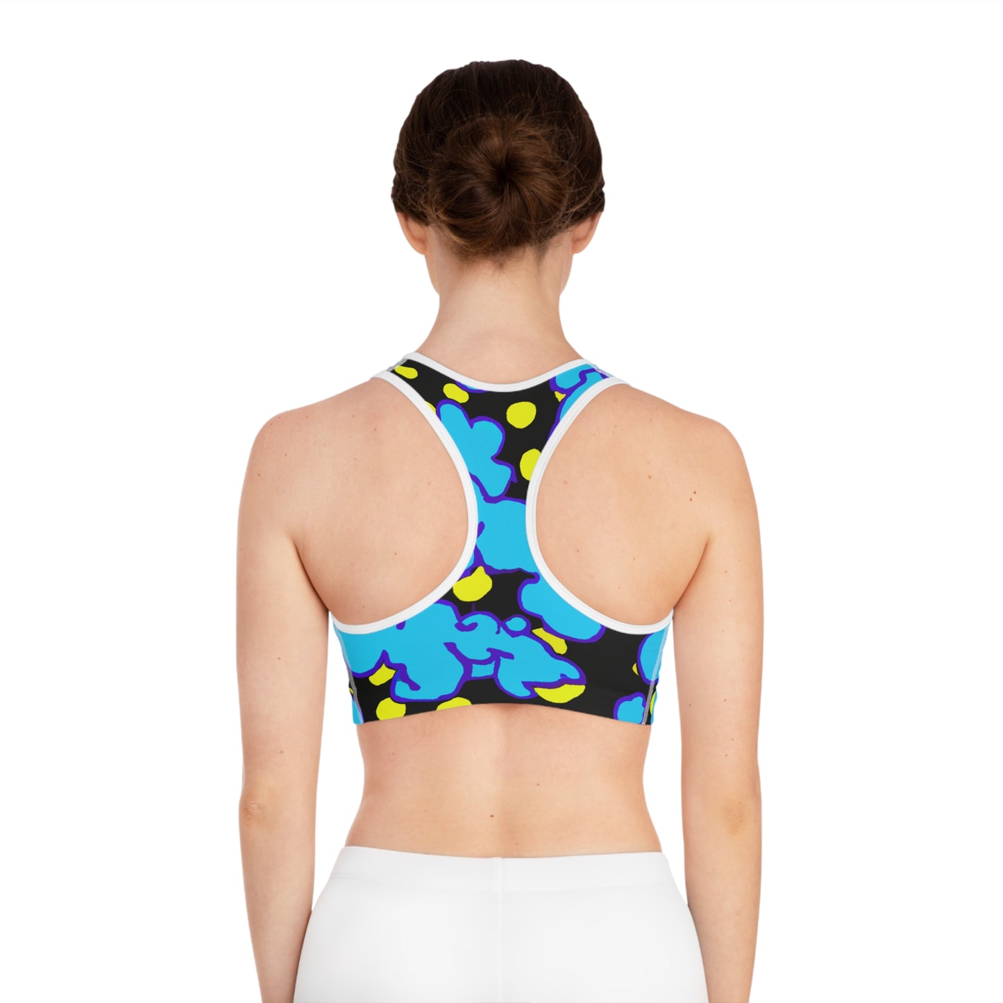 Blue Clouds - AI Art - Sports Bra (AOP)