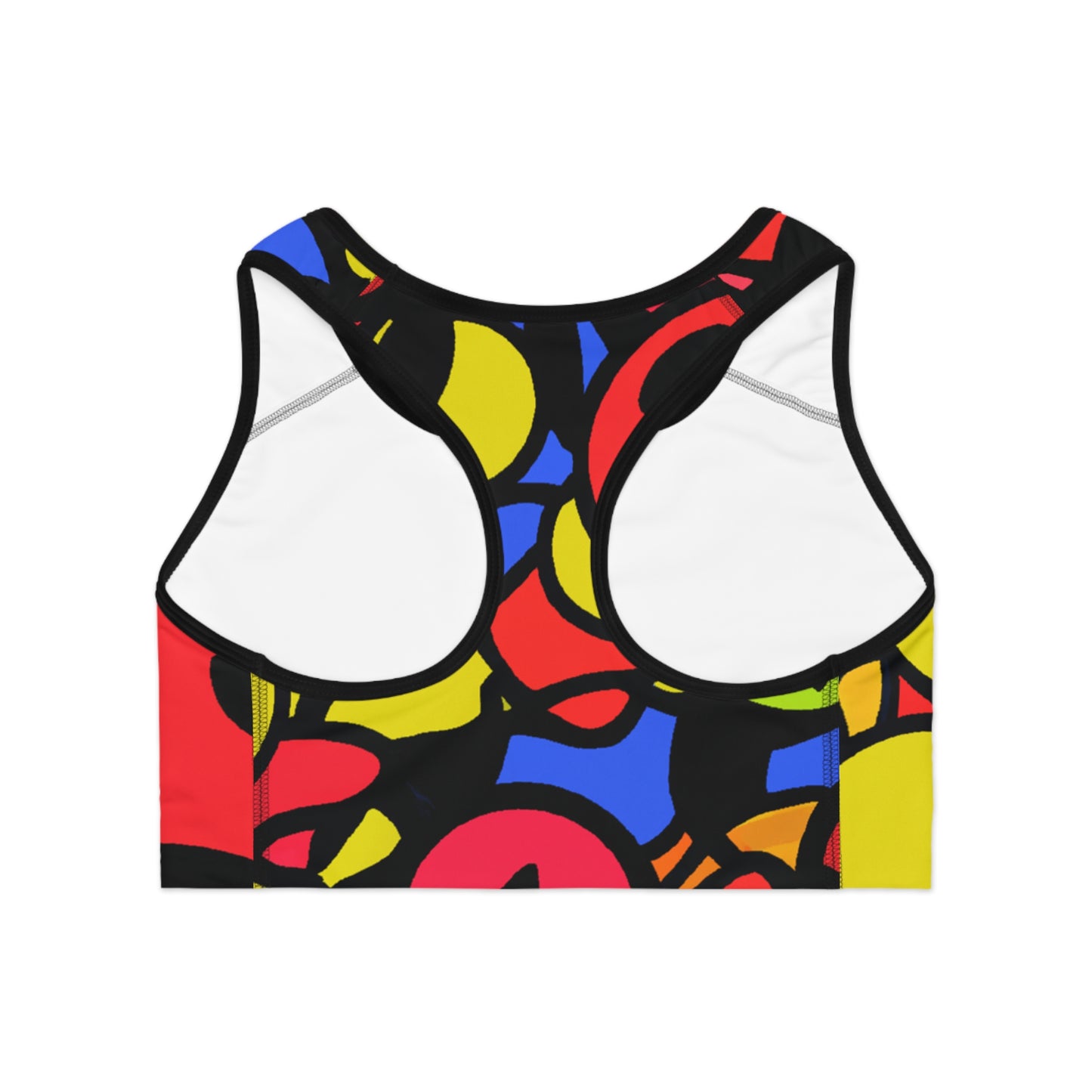 Cartoon Eyes - AI Art - Sports Bra - Made in USA