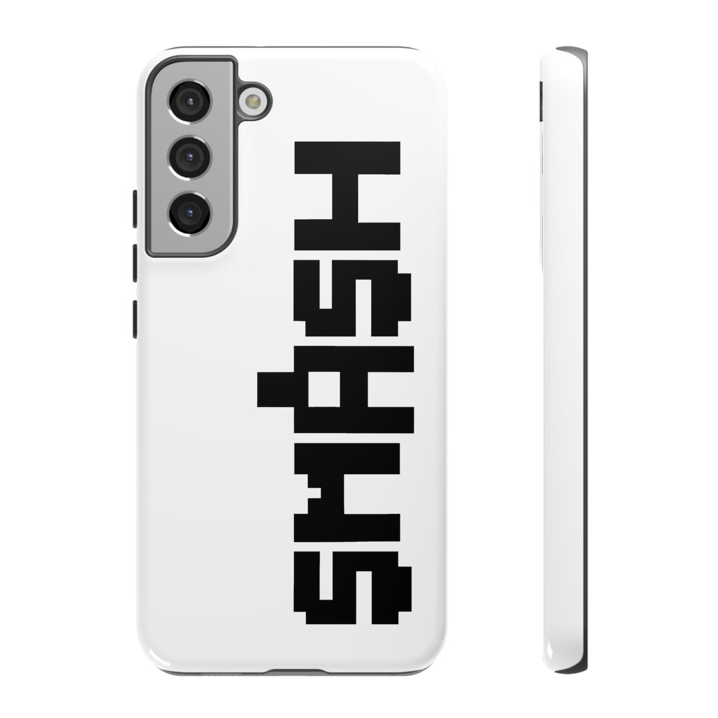 SMASH 8-Bit Logo Samsung Galaxy Phone Tough Cases (Versions S10-S21 Ultra, Plus, FE, E Available)