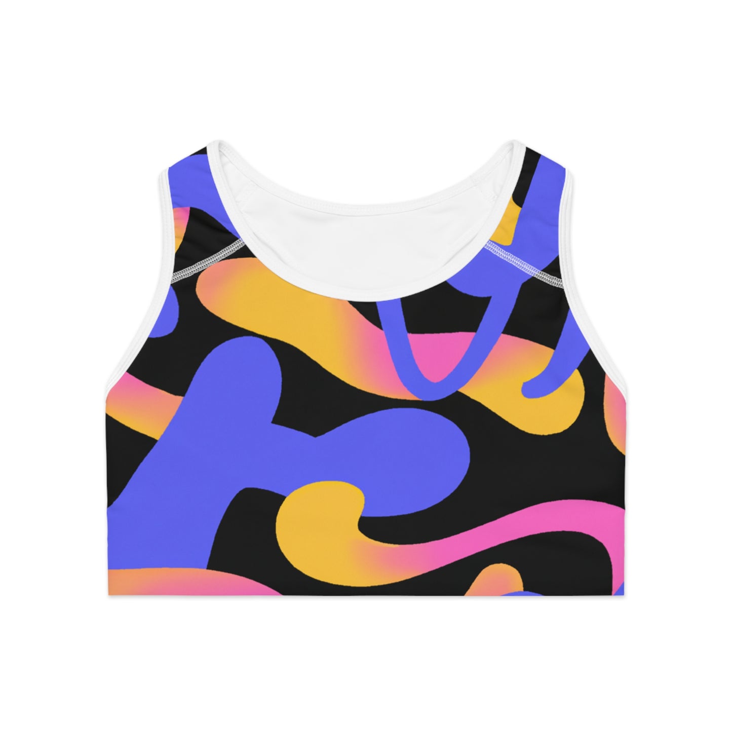 Psychedelic Octopus 2 - AI Art - Sports Bra (AOP)