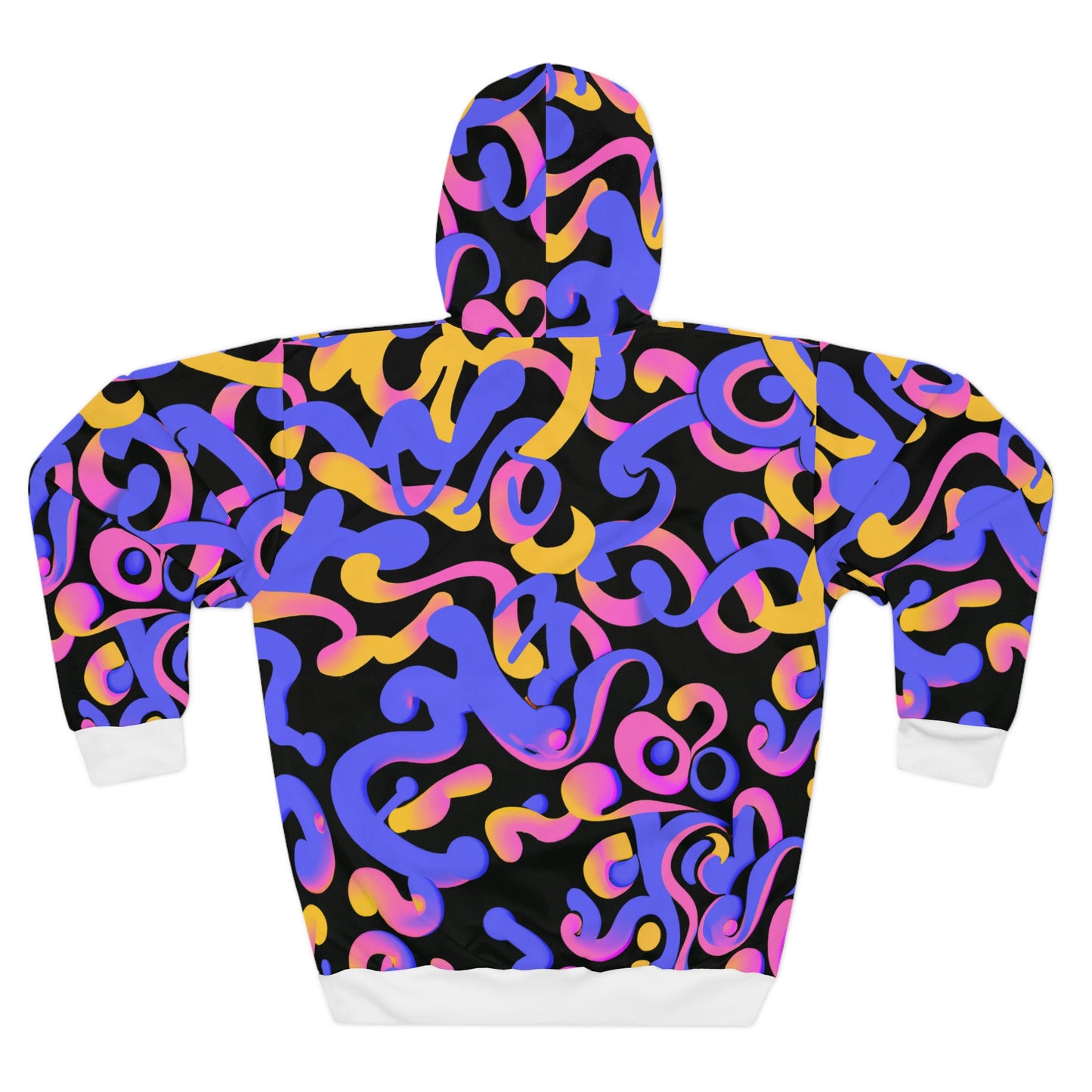 Psychedelic Octopus - AI Art - Unisex Pullover Hoodie (AOP)