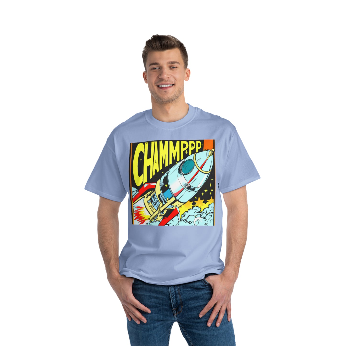 Spaceship 5 CHAMMPPP - AI Art - Beefy-T®  Short-Sleeve T-Shirt