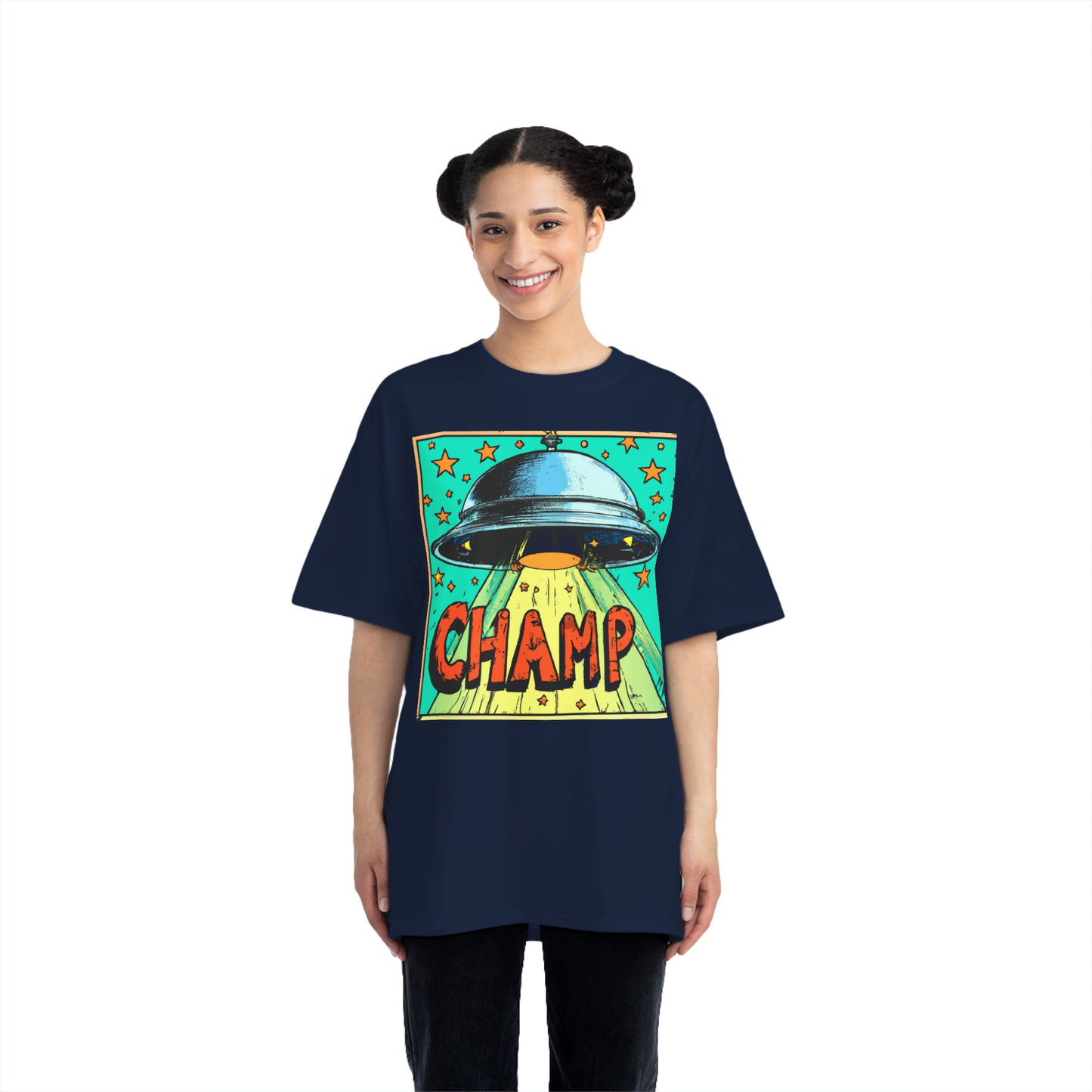 UFO Champ 1 - AI Art - Beefy-T®  Short-Sleeve T-Shirt