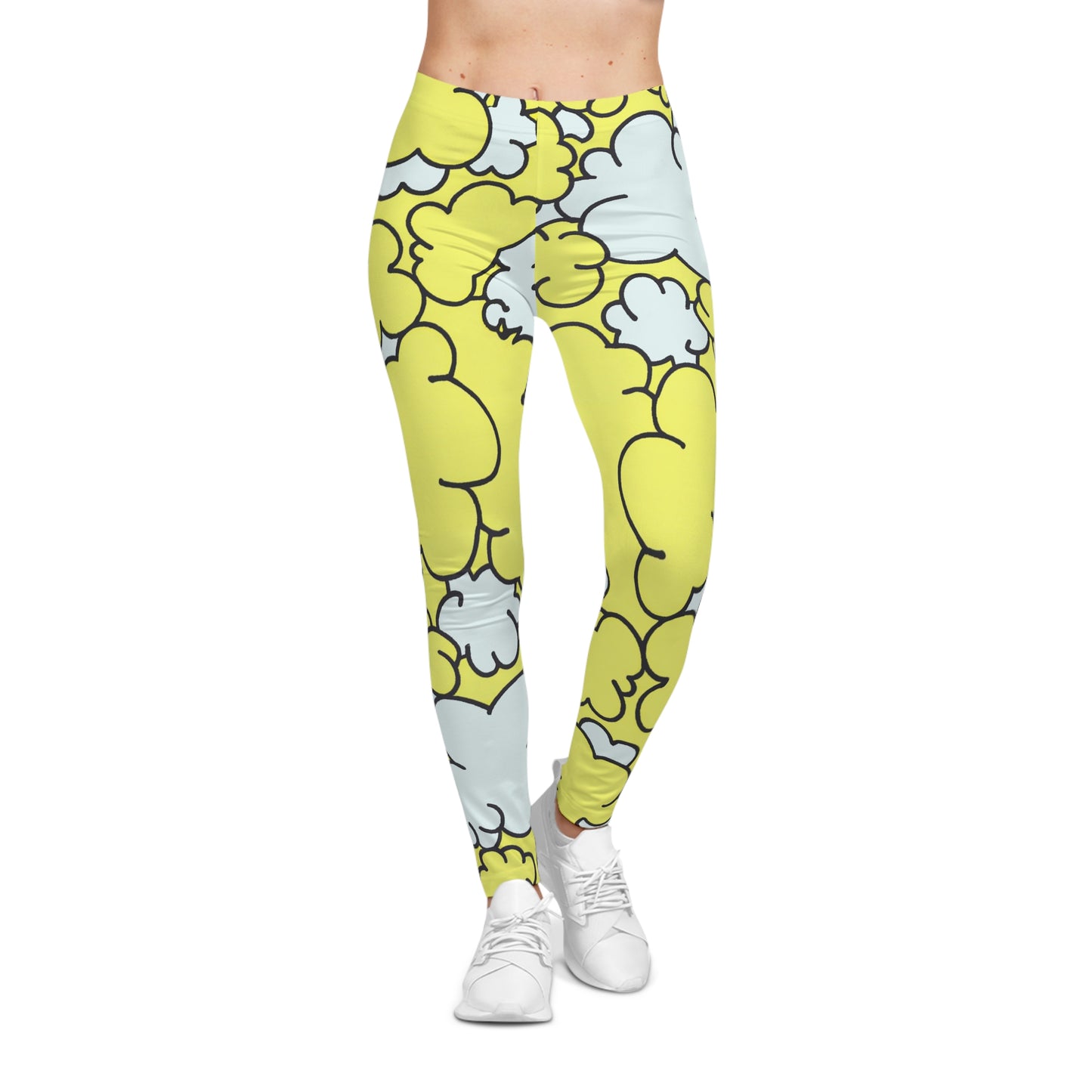 Buttered Popcorn - AI Art - Women's Casual Leggings (AOP)