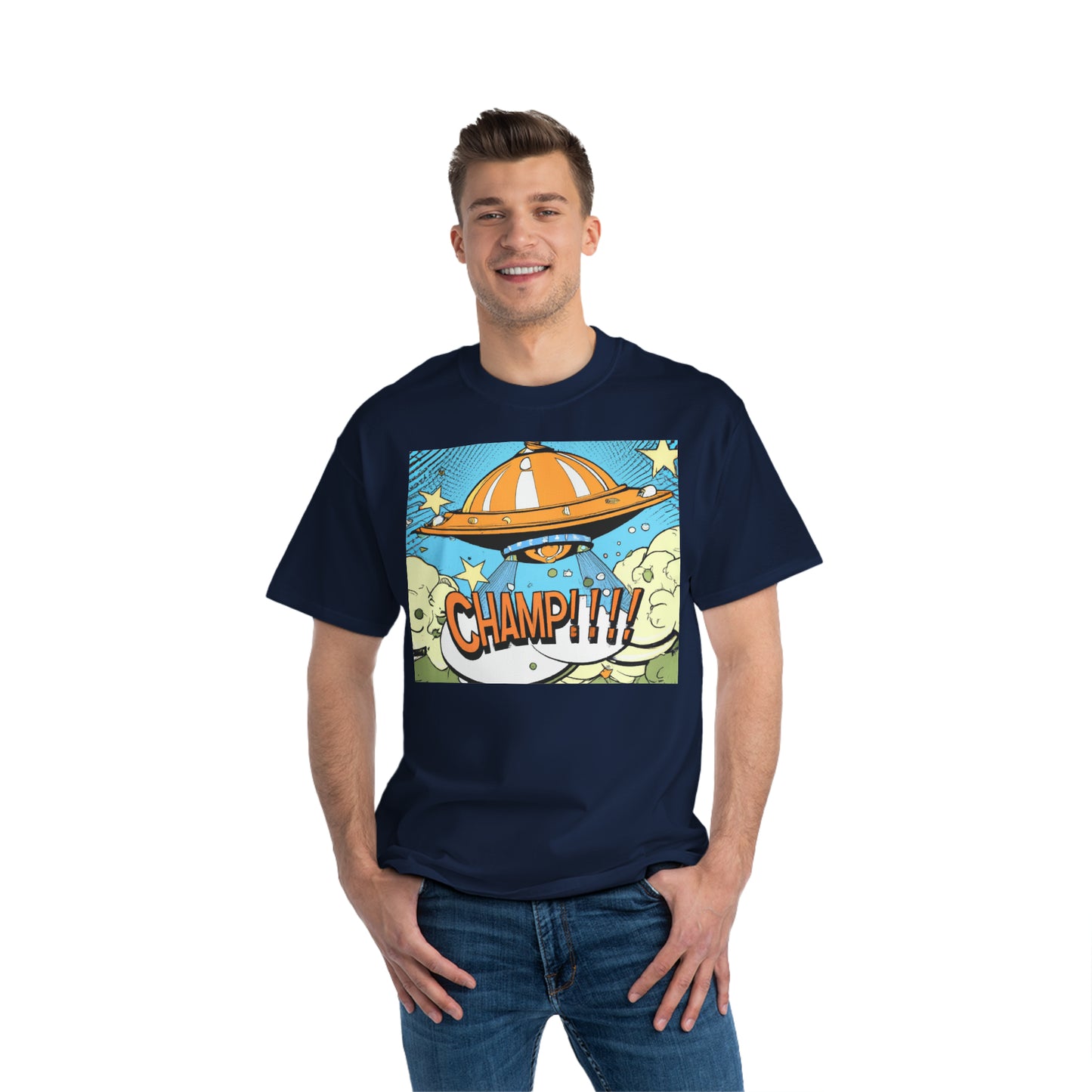 UFO CHAMP!!!! 9 - AI Art - Beefy-T® T-Shirt - (S - 6XL Sizes, Multiple Colors)