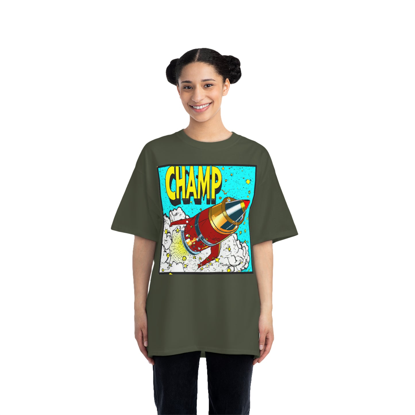 Spaceship Champ 3 - AI Art - Beefy-T®  Short-Sleeve T-Shirt