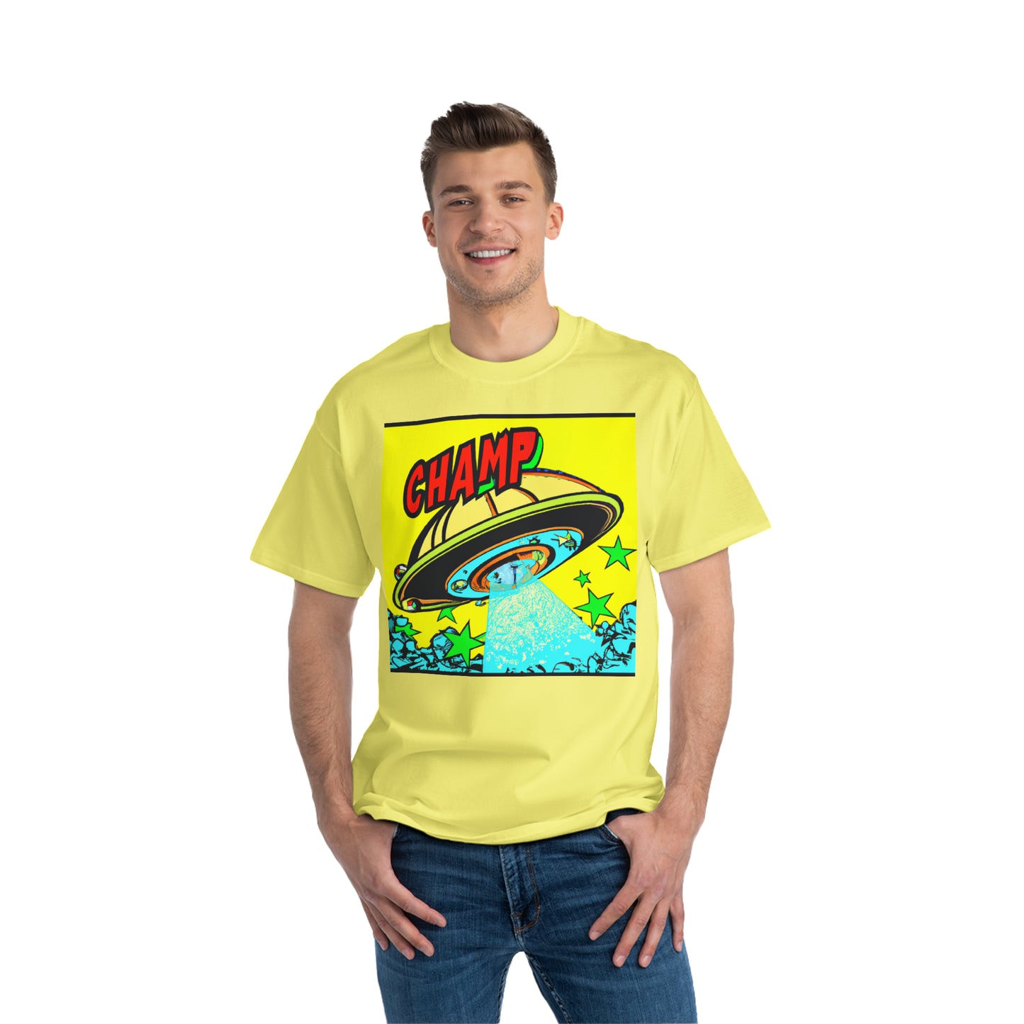 UFO CHAMP 7 - AI Art - Beefy-T® T-Shirt - (S - 6XL Sizes, Multiple Colors)