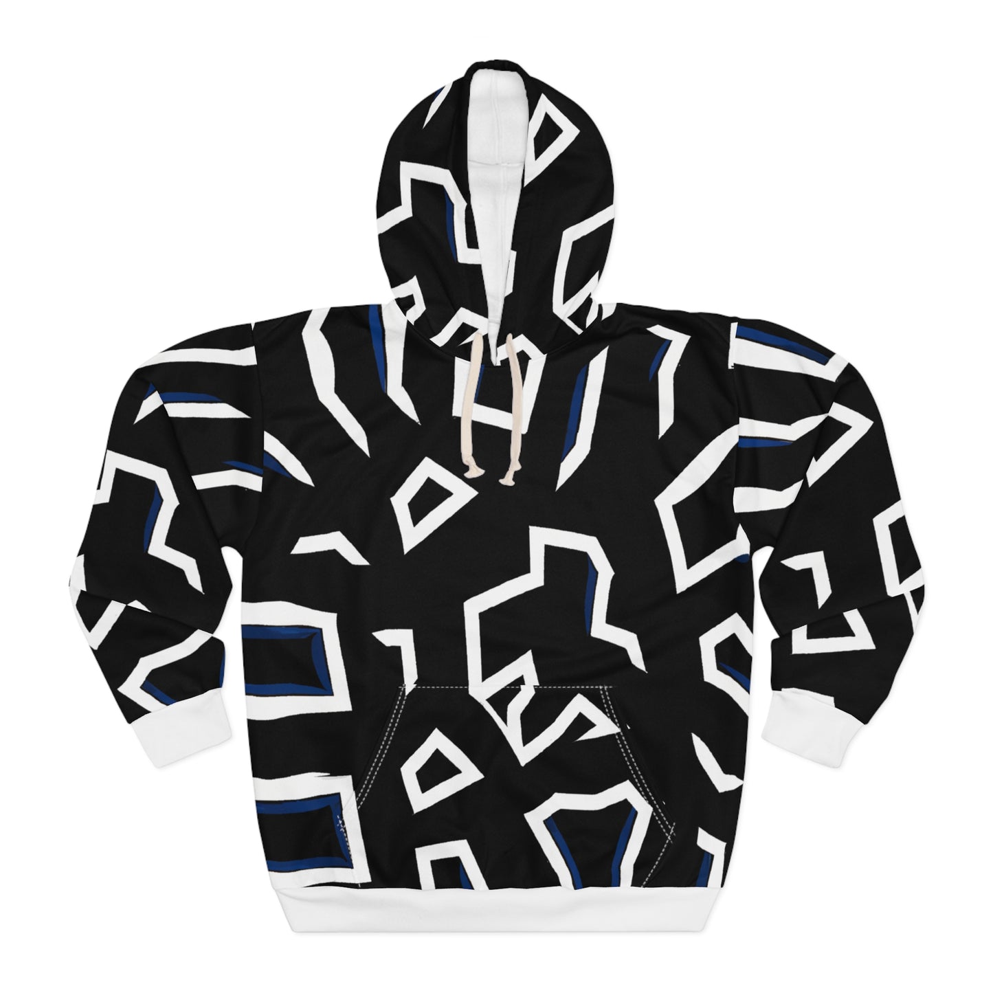 Polygon Computer Game - AI Art - Unisex Pullover Hoodie (AOP)