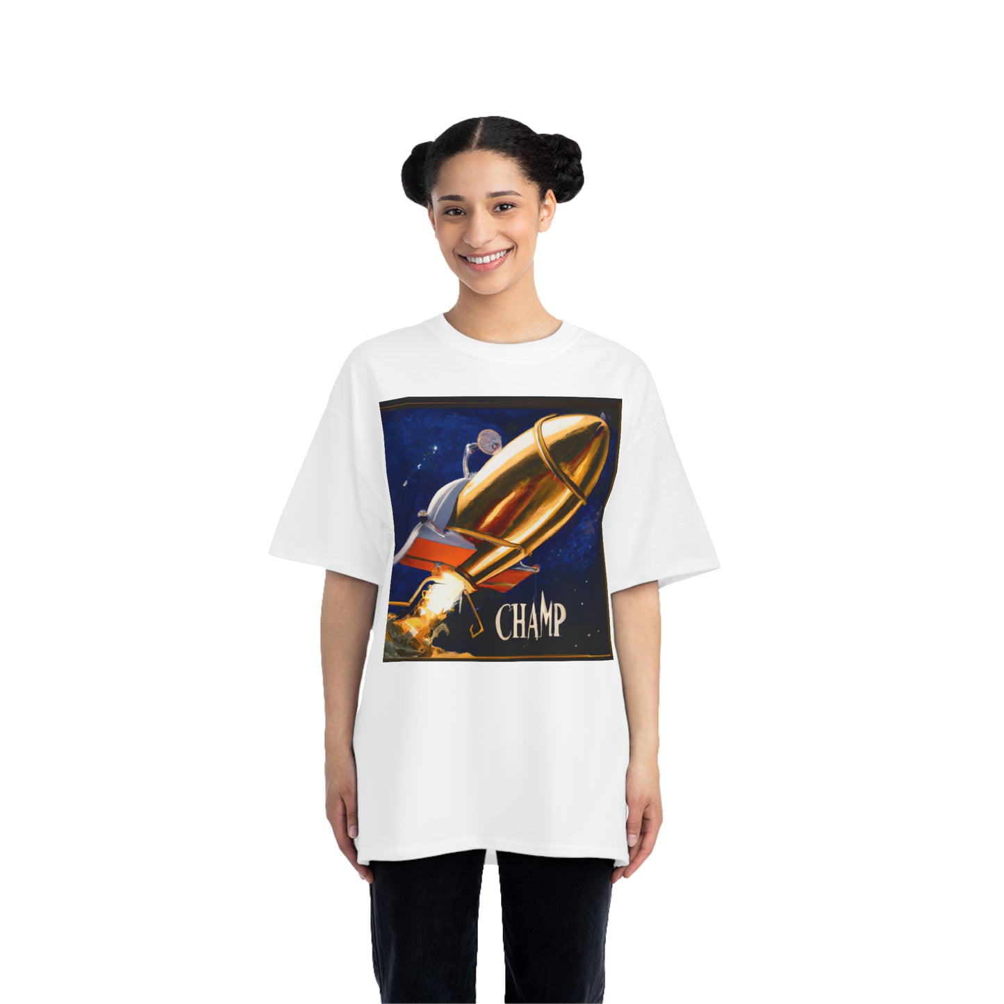 Steampunk Spaceship Champ 6 - AI Art - Beefy-T®  T-Shirt (Sizes S-6XL, Multiple Colors)