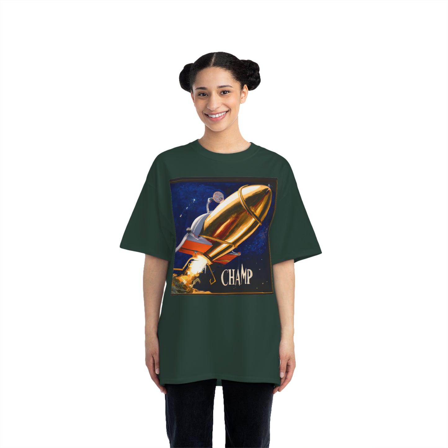 Steampunk Spaceship Champ 6 - AI Art - Beefy-T®  T-Shirt (Sizes S-6XL, Multiple Colors)