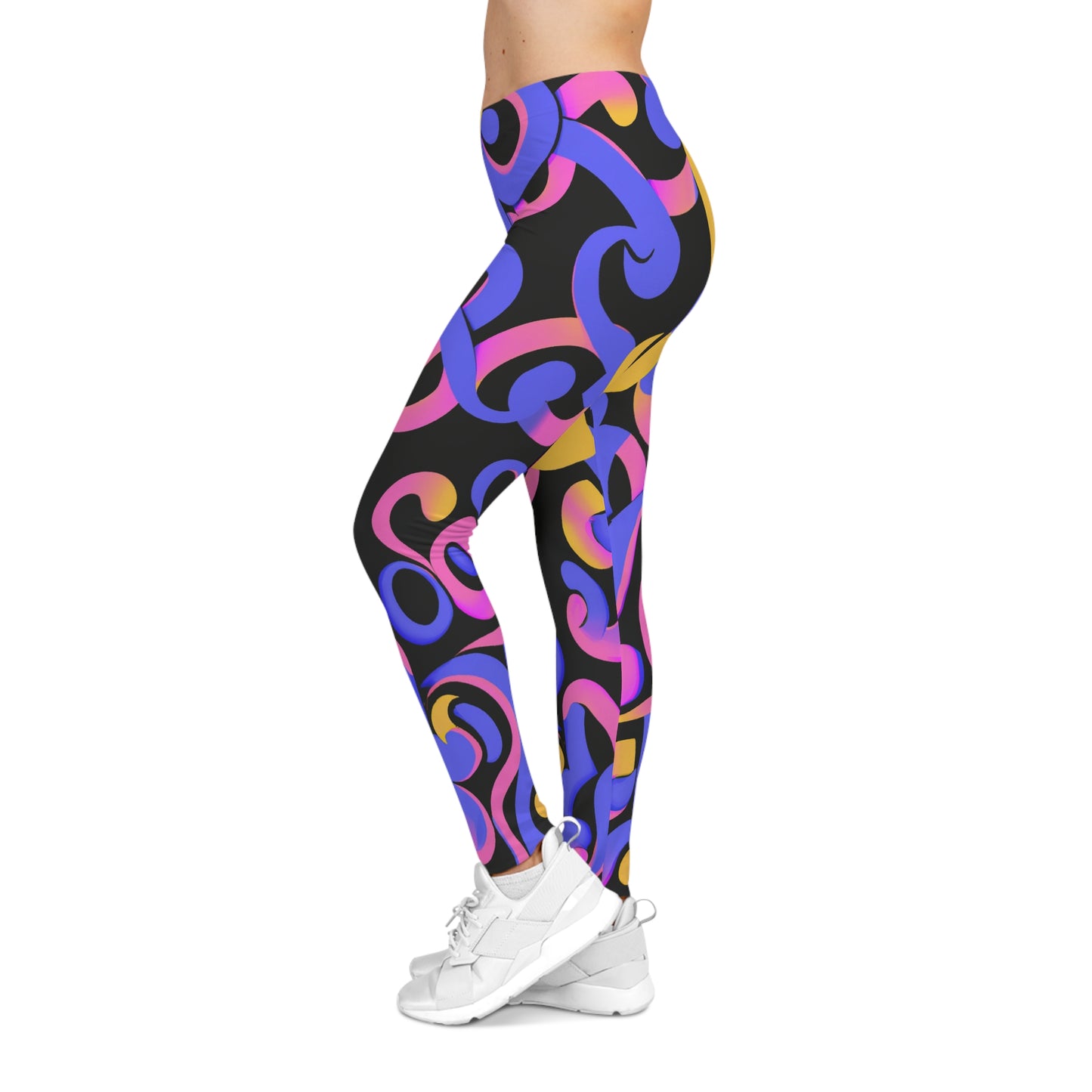 Psychedelic Octopus 1 - AI Art - Women's Casual Leggings (AOP)