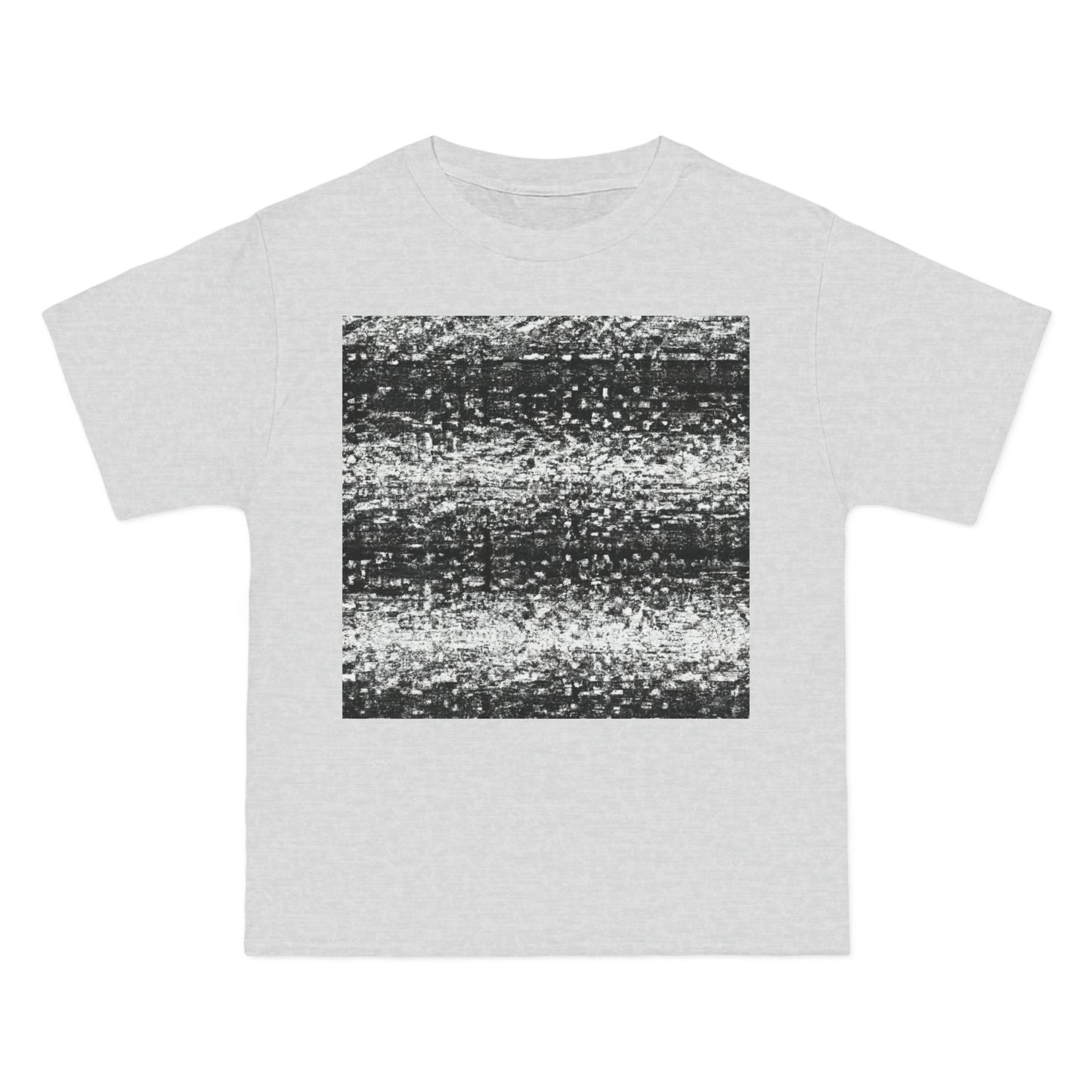 Old School TV Static - AI Art - Beefy-T®  Short-Sleeve T-Shirt (Sizes S-6XL, Choose from Black, White, & Grey Shirt Colors)