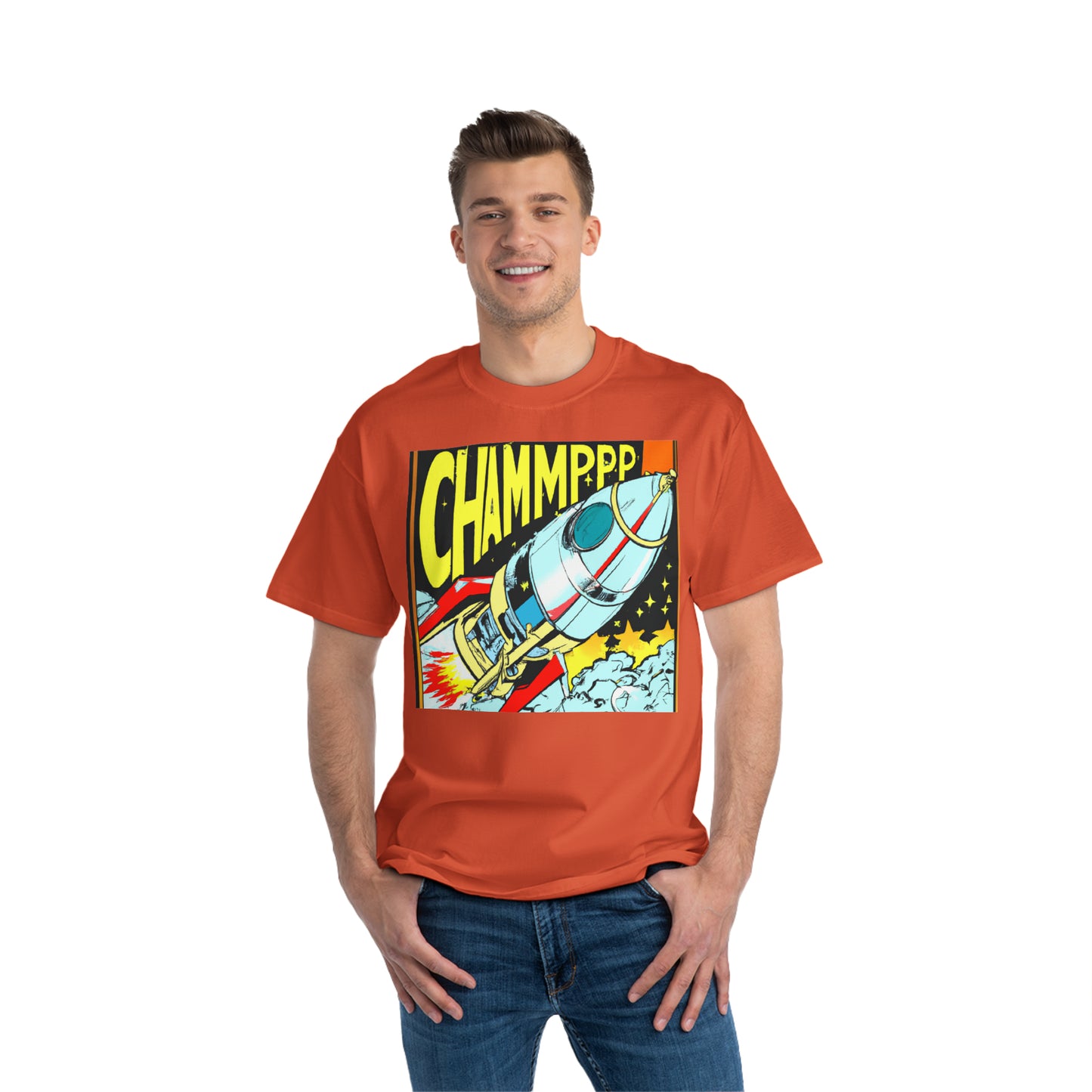 Spaceship 5 CHAMMPPP - AI Art - Beefy-T®  Short-Sleeve T-Shirt