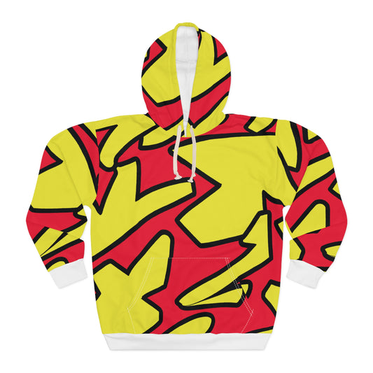 Mustard & Ketchup - AI Art - Unisex Pullover Hoodie (AOP)