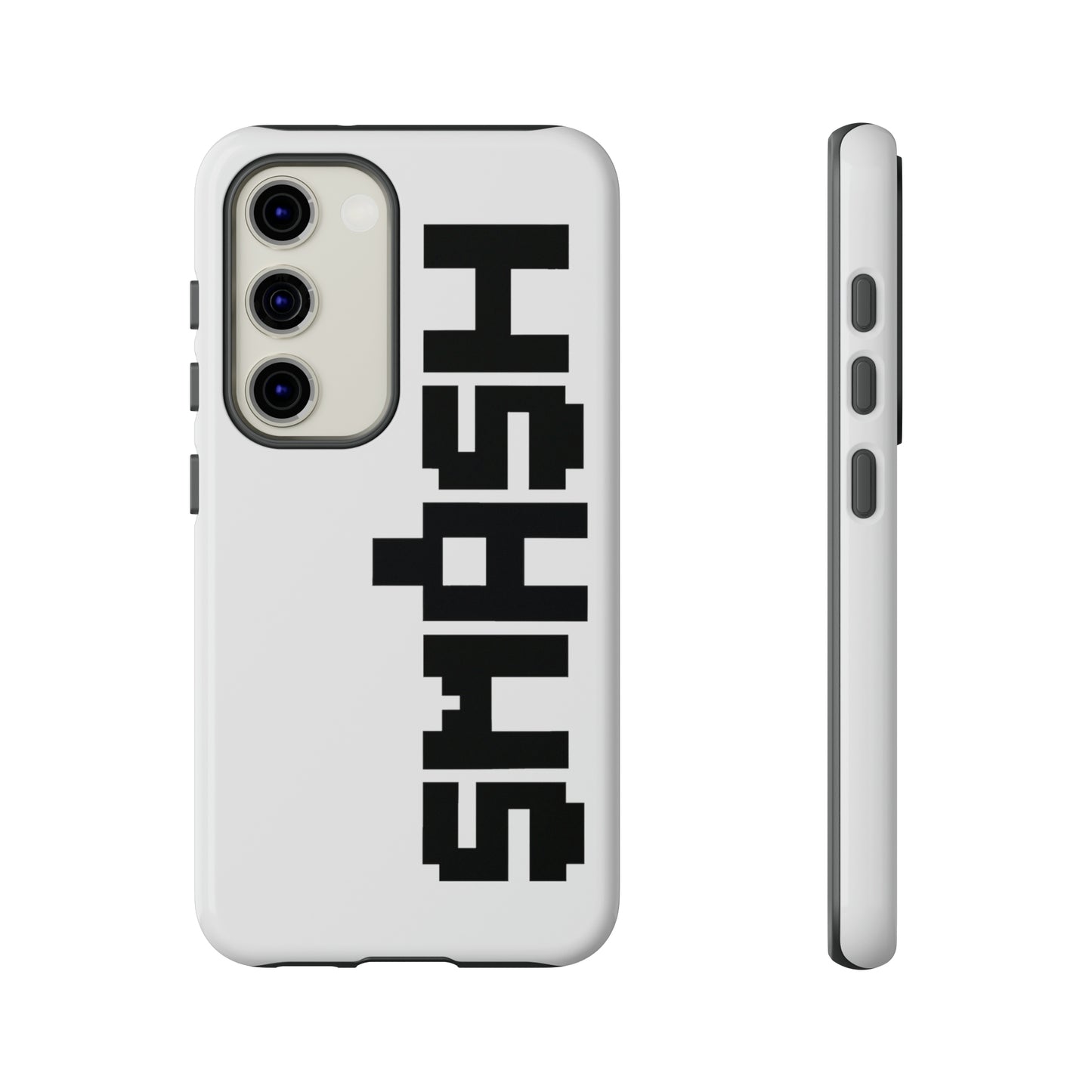 SMASH 8-Bit Logo Samsung Galaxy Phone Tough Cases (Versions S10-S21 Ultra, Plus, FE, E Available)