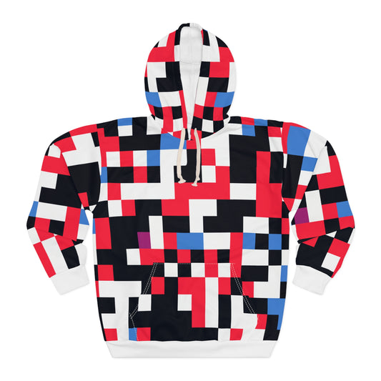 Colorful Pixelation - AI Art - Unisex Pullover Hoodie (AOP)