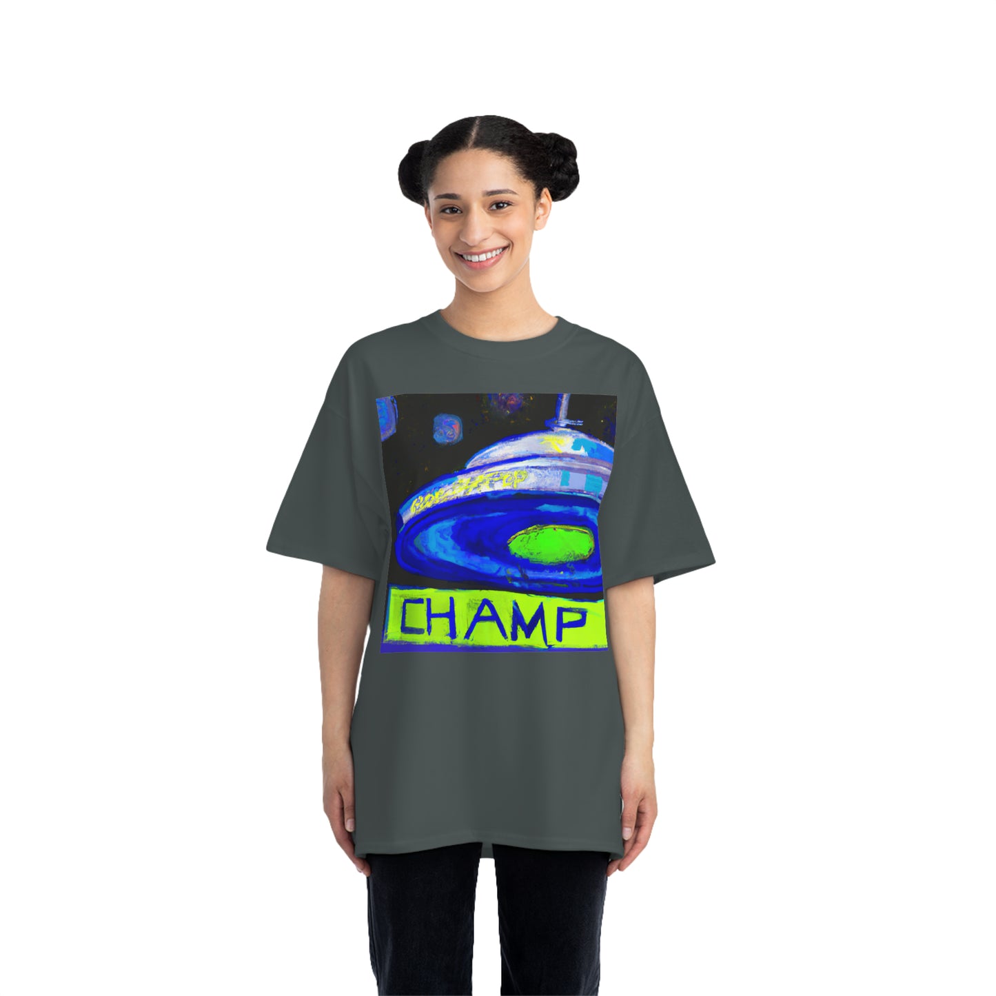 UFO CHAMP 5 - AI Art - Beefy-T® T-Shirt - (S - 6XL Sizes, Multiple Colors)