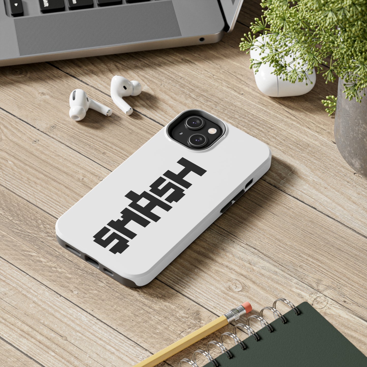 SMASH Logo 8-Bit iPhone Cases - AI Art - Tough Phone Cases (iPhone Versions 7-15pro & X Available)