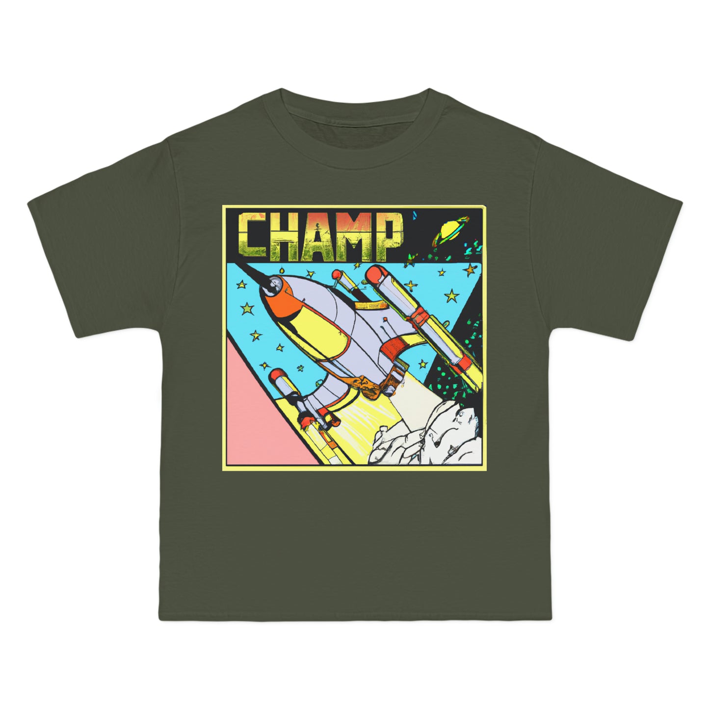 Spaceship Champ 1- AI Art - Beefy-T®  Short-Sleeve T-Shirt