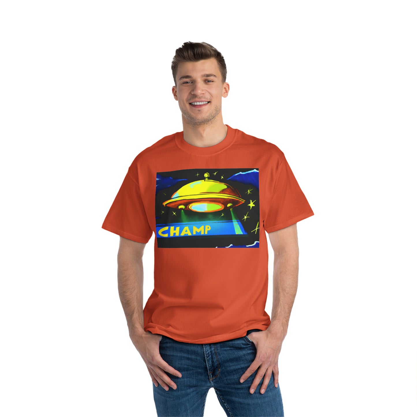 UFO CHAMP 6 - AI Art - Beefy-T® T-Shirt - (S - 6XL Sizes, Multiple Colors)