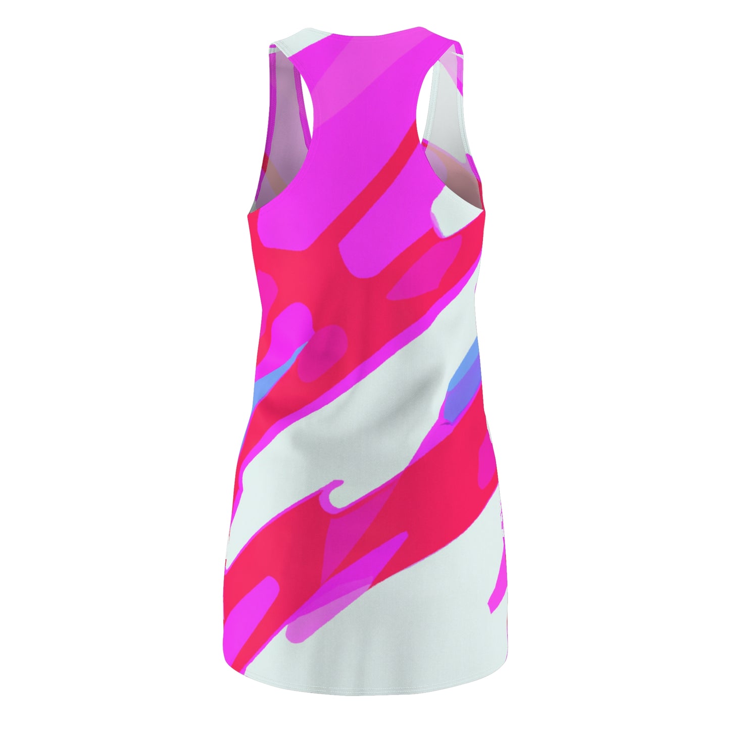 80's Pop Girl - AI Art - Women's Cut & Sew Racerback Dress