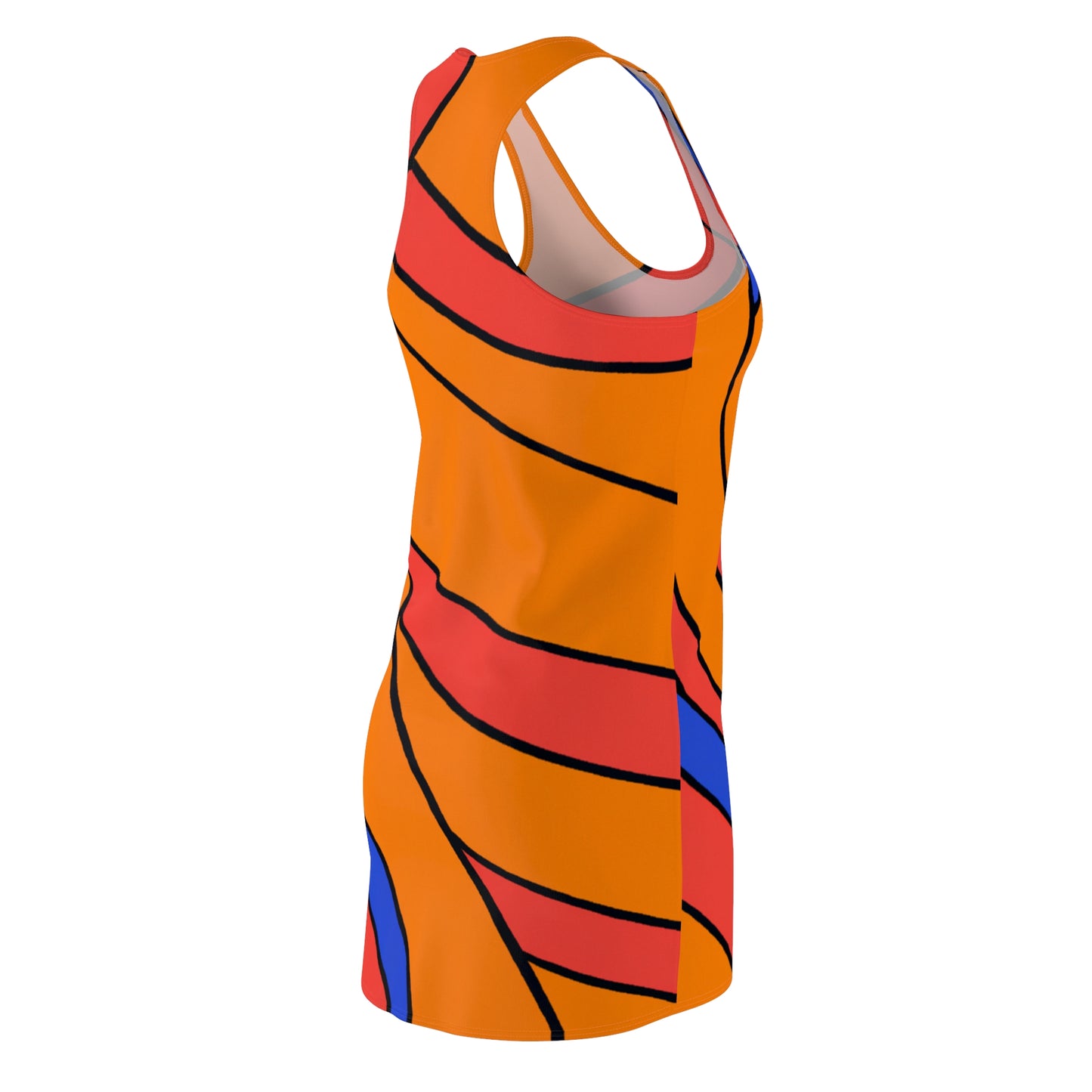 Orange Appeal - AI Art - Racerback Dress